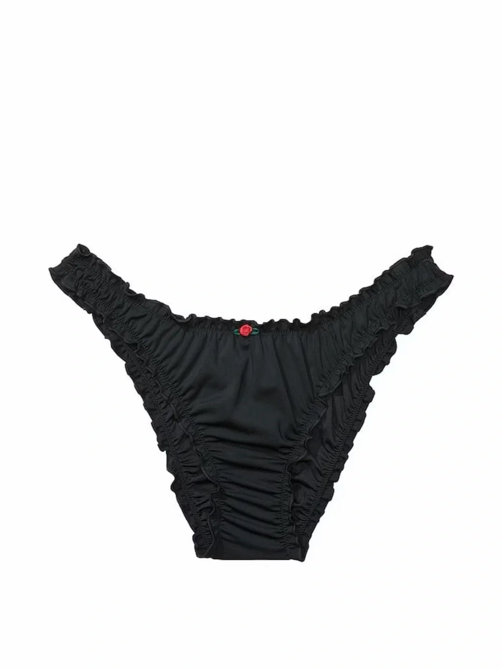 Pure Black Cheeky Frankies Bikinis Hudson Bikini Bottom